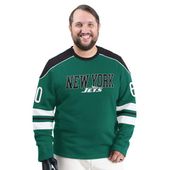 New York Jets G-III Sports by Carl Banks Adaptive Lord Stanley Crewneck Sweatshirt Green - NFL