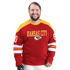 Kansas City Chiefs G-III Sports by Carl Banks Adaptive Lord Stanley Crewneck Sweatshirt Red - NFL