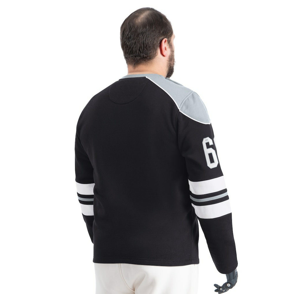 Las Vegas Raiders G-III Sports by Carl Banks Adaptive Lord Stanley Crewneck Sweatshirt Black - NFL