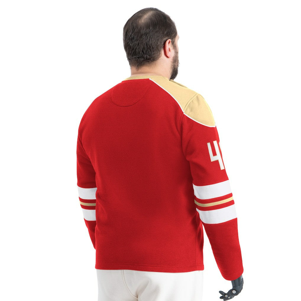 San Francisco 49ers G-III Sports by Carl Banks Adaptive Lord Stanley Crewneck Sweatshirt Scarlet - NFL