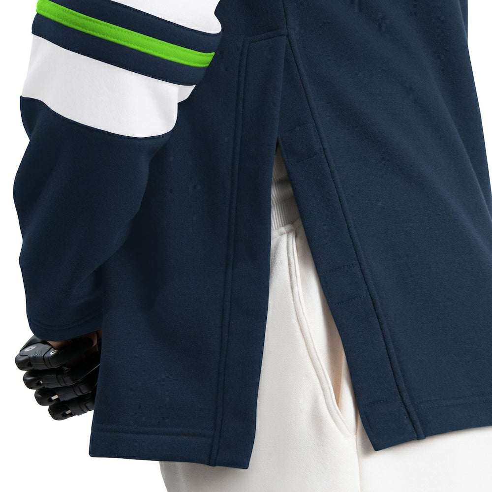 Seattle Seahawks G-III Sports by Carl Banks Adaptive Lord Stanley Crewneck Sweatshirt College Navy - NFL