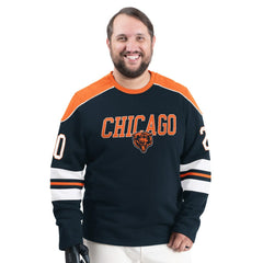 Chicago Bears G-III Sports by Carl Banks Adaptive Lord Stanley Crewneck Sweatshirt Navy - NFL