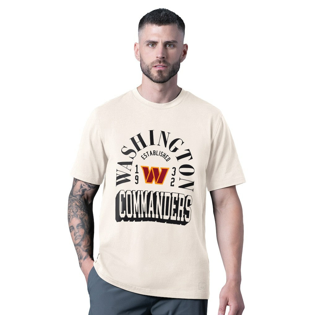 Washington Commanders MSX by Michael Strahan Whiteout Vintage T-Shirt White - NFL