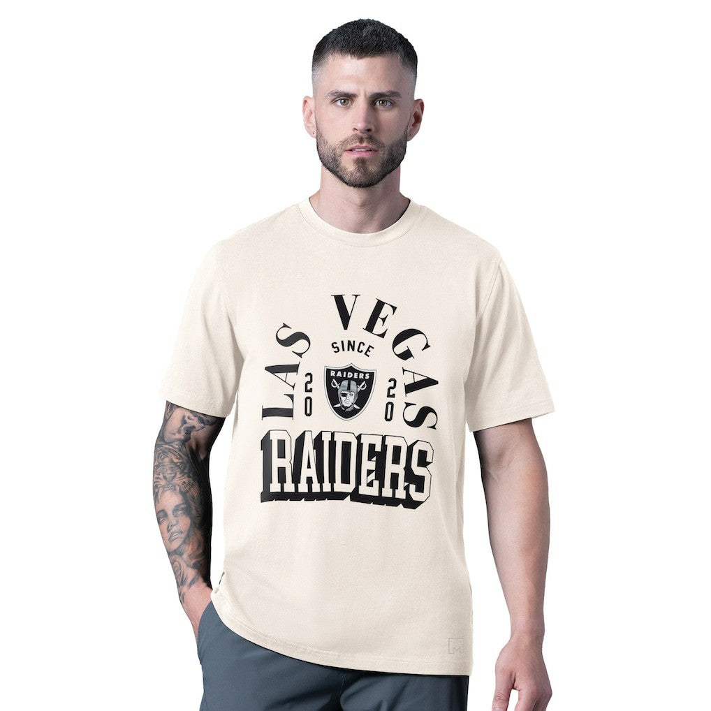 Las Vegas Raiders MSX by Michael Strahan Whiteout Vintage T-Shirt White - NFL