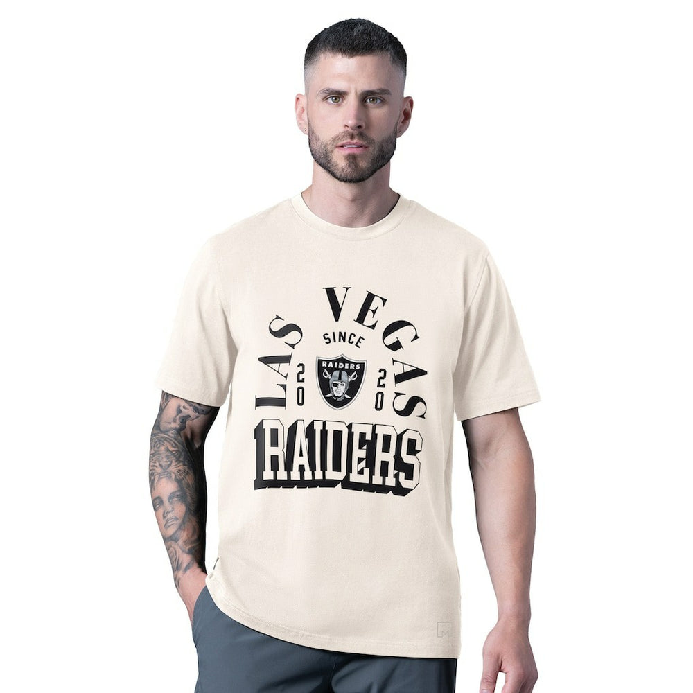 Las Vegas Raiders MSX by Michael Strahan Whiteout Vintage T-Shirt White - NFL