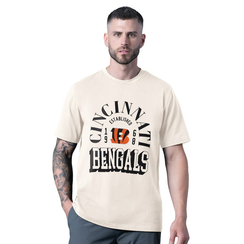 Cincinnati Bengals MSX by Michael Strahan Whiteout Vintage T-Shirt White - NFL