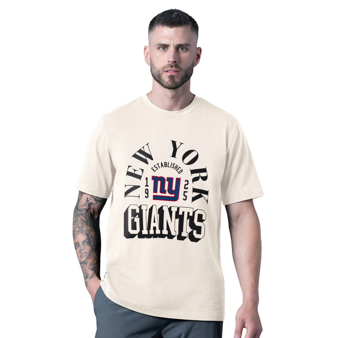 New York Giants MSX by Michael Strahan Whiteout Vintage T-Shirt White - NFL