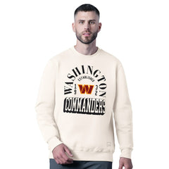 Washington Commanders MSX by Michael Strahan Whiteout Tri-Blend Sweatshirt White - NFL