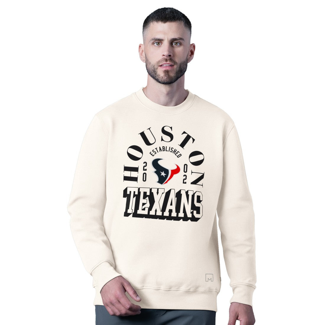 Houston Texans MSX by Michael Strahan Whiteout Tri-Blend Sweatshirt White - NFL