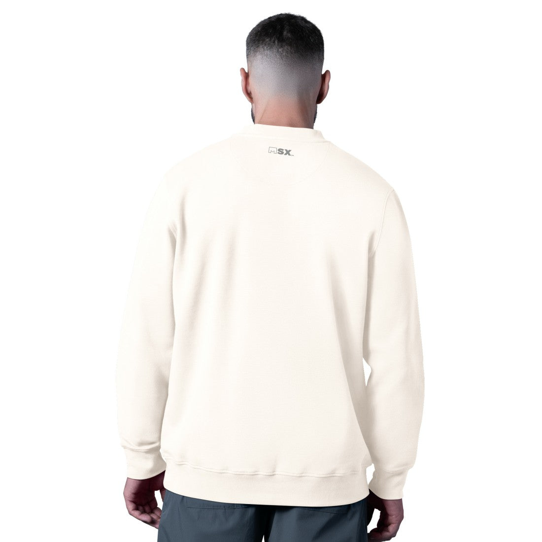 Detroit Lions MSX by Michael Strahan Whiteout Tri-Blend Sweatshirt White - NFL
