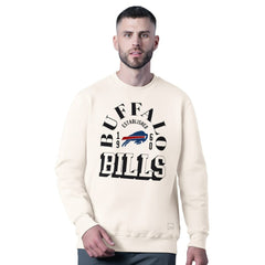 Buffalo Bills MSX by Michael Strahan Whiteout Tri-Blend Sweatshirt White - NFL