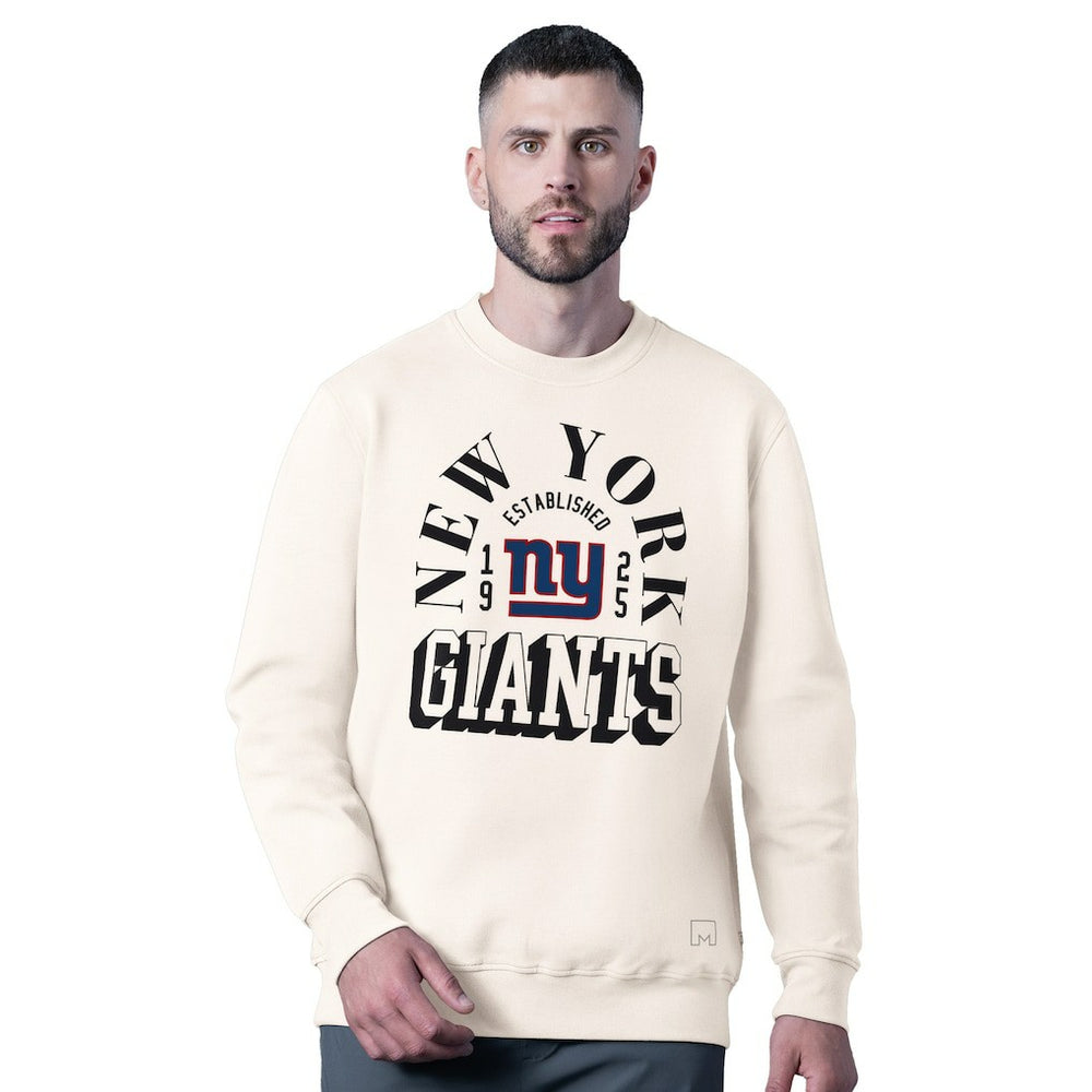 New York Giants MSX by Michael Strahan Whiteout Tri-Blend Sweatshirt White - NFL