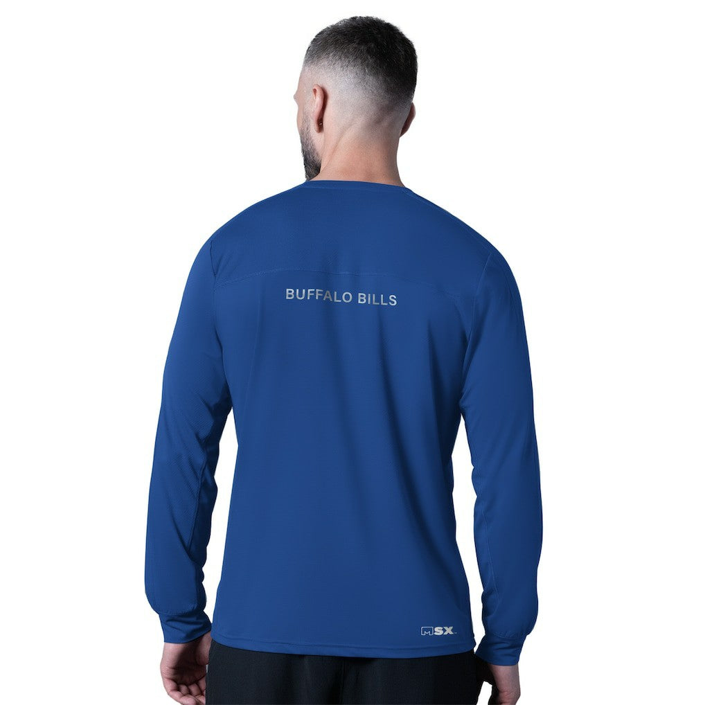 Buffalo Bills MSX by Michael Strahan Forward Long-Sleeve T-Shirt Royal - NFL