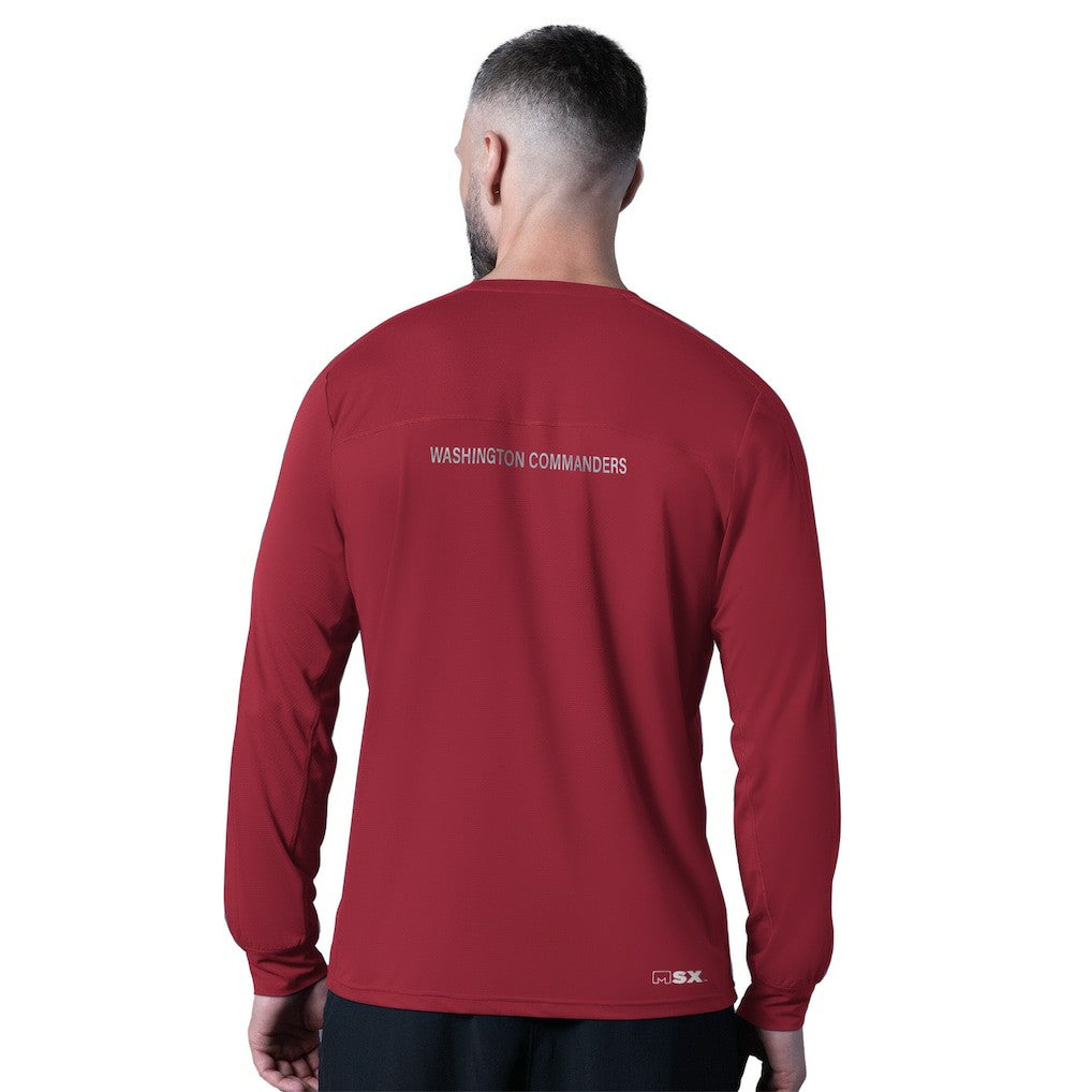 Washington Commanders MSX by Michael Strahan Forward Long-Sleeve T-Shirt Burgundy - NFL