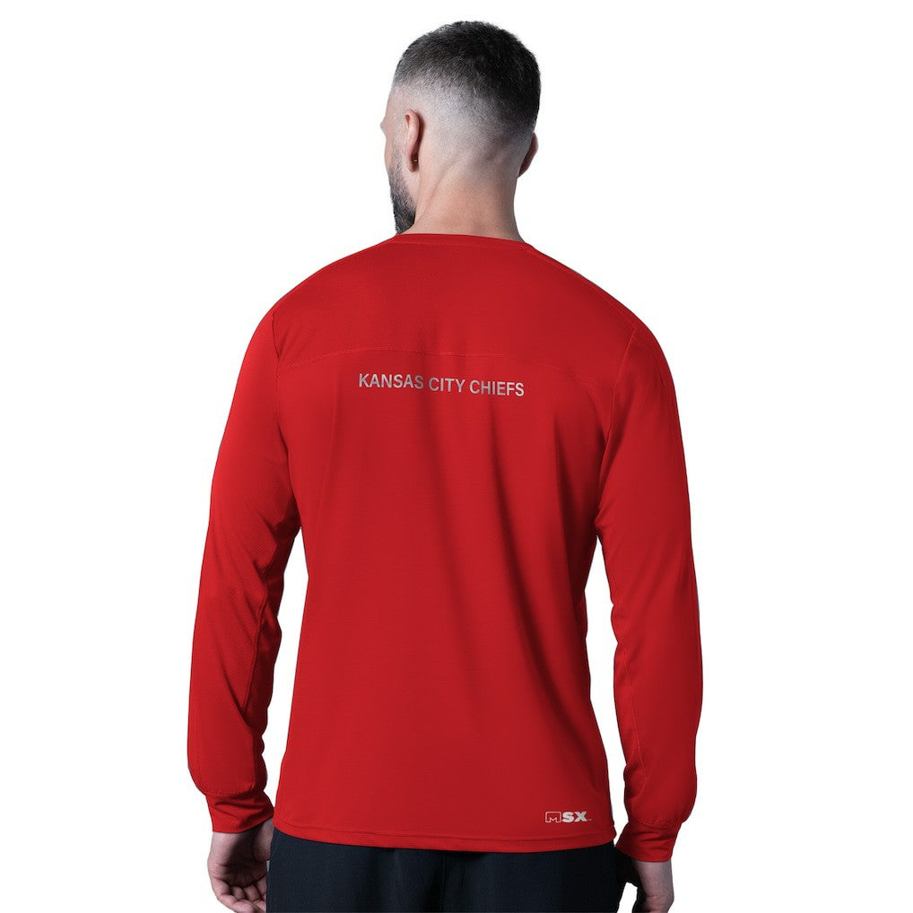 Kansas City Chiefs MSX by Michael Strahan Forward Long-Sleeve T-Shirt Red - NFL