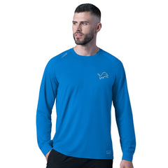 Detroit Lions MSX by Michael Strahan Forward Long-Sleeve T-Shirt Royal - NFL