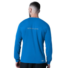 Detroit Lions MSX by Michael Strahan Forward Long-Sleeve T-Shirt Royal - NFL
