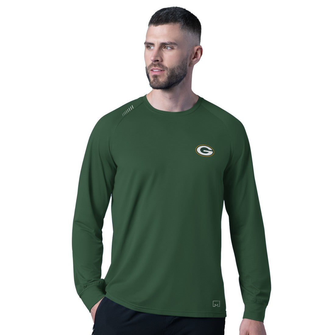 Green Bay Packers MSX by Michael Strahan Forward Long-Sleeve T-Shirt Green - NFL
