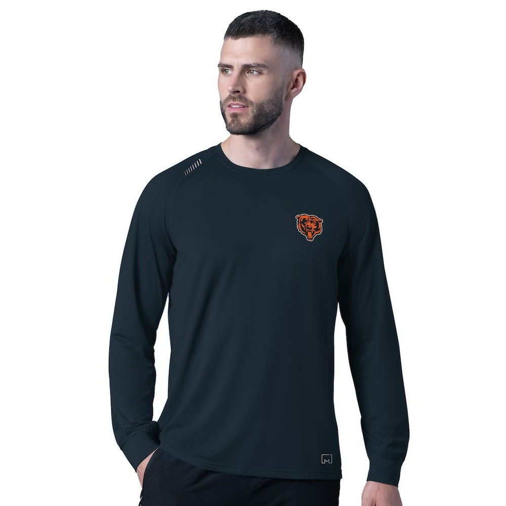 Chicago Bears MSX by Michael Strahan Forward Long-Sleeve T-Shirt Navy - NFL