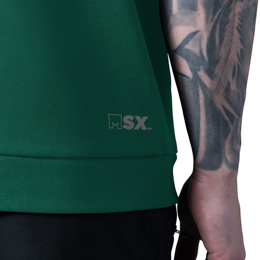 New York Jets MSX by Michael Strahan Tri-Blend Rebound Sleeveless Hoodie Green - NFL