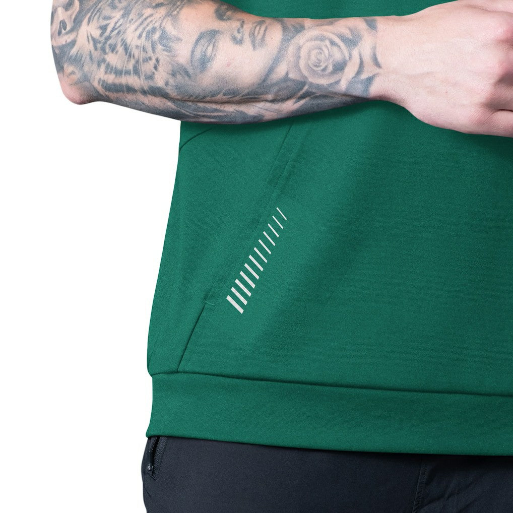 New York Jets MSX by Michael Strahan Tri-Blend Rebound Sleeveless Hoodie Green - NFL