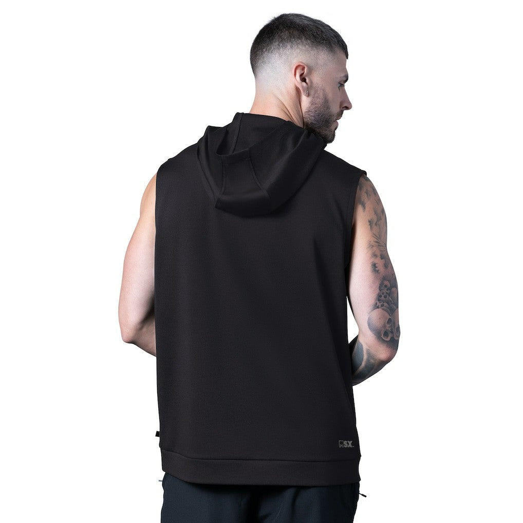Jacksonville Jaguars MSX by Michael Strahan Tri-Blend Rebound Sleeveless Hoodie Black - NFL
