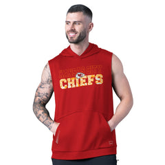 Kansas City Chiefs MSX by Michael Strahan Tri-Blend Rebound Sleeveless Hoodie Red - NFL