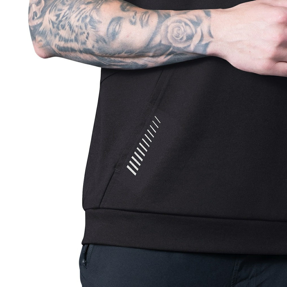 Las Vegas Raiders MSX by Michael Strahan Tri-Blend Rebound Sleeveless Hoodie Black - NFL