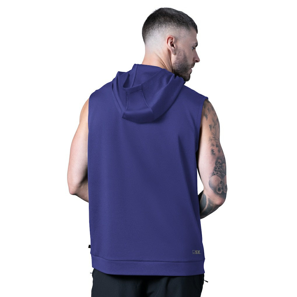 Baltimore Ravens MSX by Michael Strahan Tri-Blend Rebound Sleeveless Hoodie Purple - NFL