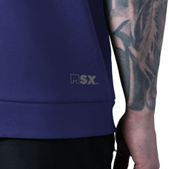 Baltimore Ravens MSX by Michael Strahan Tri-Blend Rebound Sleeveless Hoodie Purple - NFL
