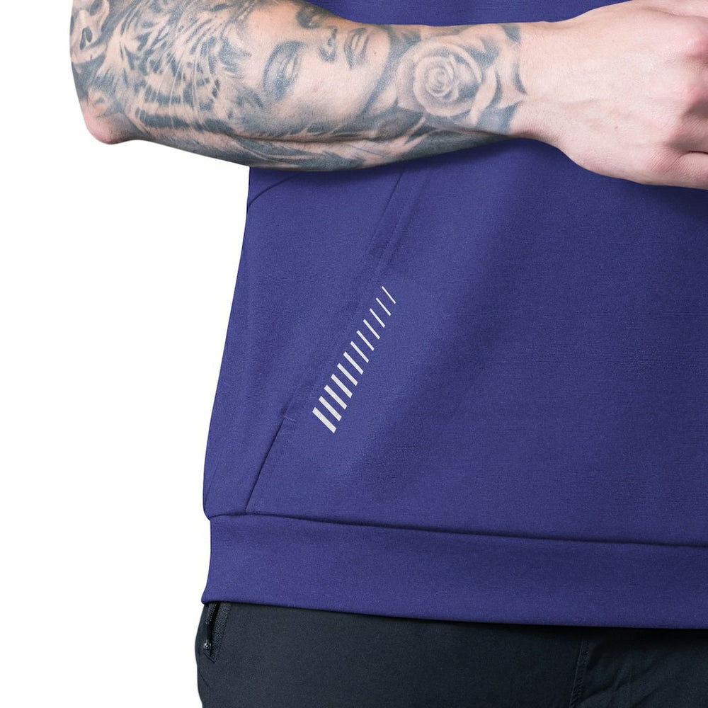 Baltimore Ravens MSX by Michael Strahan Tri-Blend Rebound Sleeveless Hoodie Purple - NFL