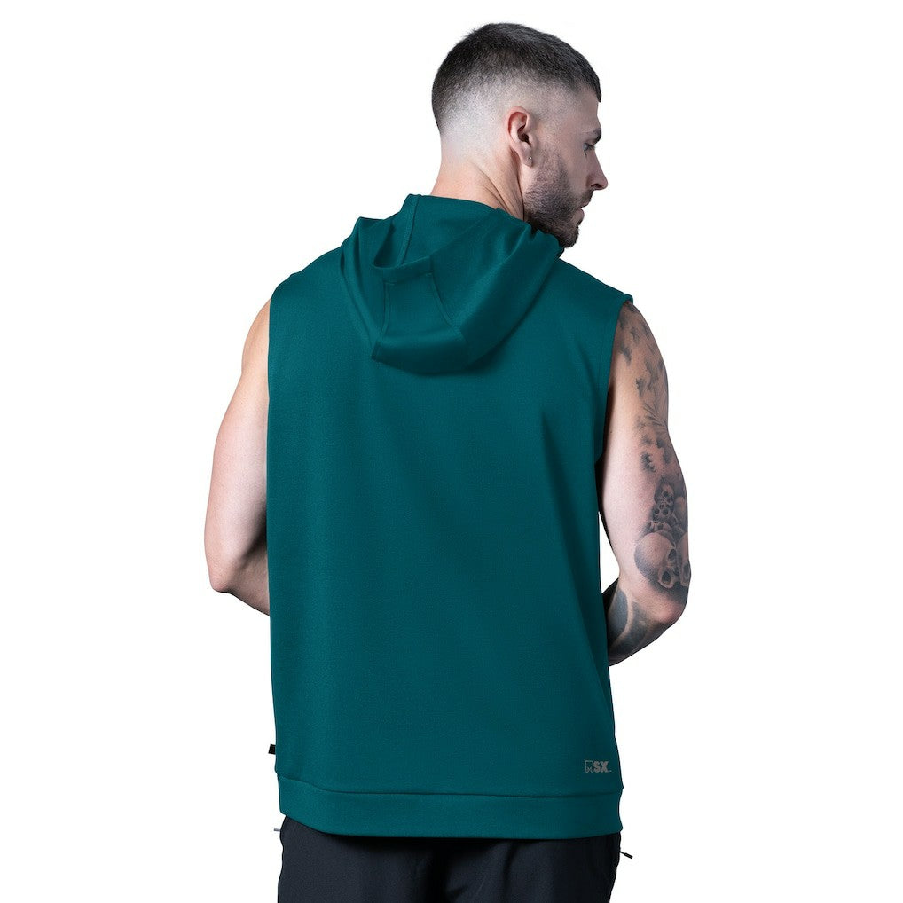 Philadelphia Eagles MSX by Michael Strahan Tri-Blend Rebound Sleeveless Hoodie Green - NFL