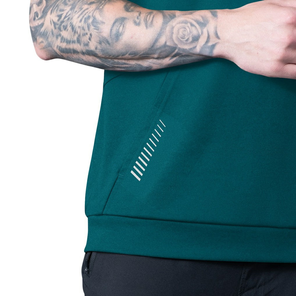Philadelphia Eagles MSX by Michael Strahan Tri-Blend Rebound Sleeveless Hoodie Green - NFL