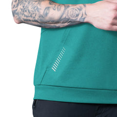 Miami Dolphins MSX by Michael Strahan Tri-Blend Rebound Sleeveless Hoodie Aqua - NFL