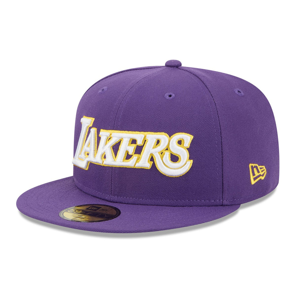 New Era - Los Angeles Lakers Jersey Hook Statement Edition 59FIFTY Fitted Hat - Purple