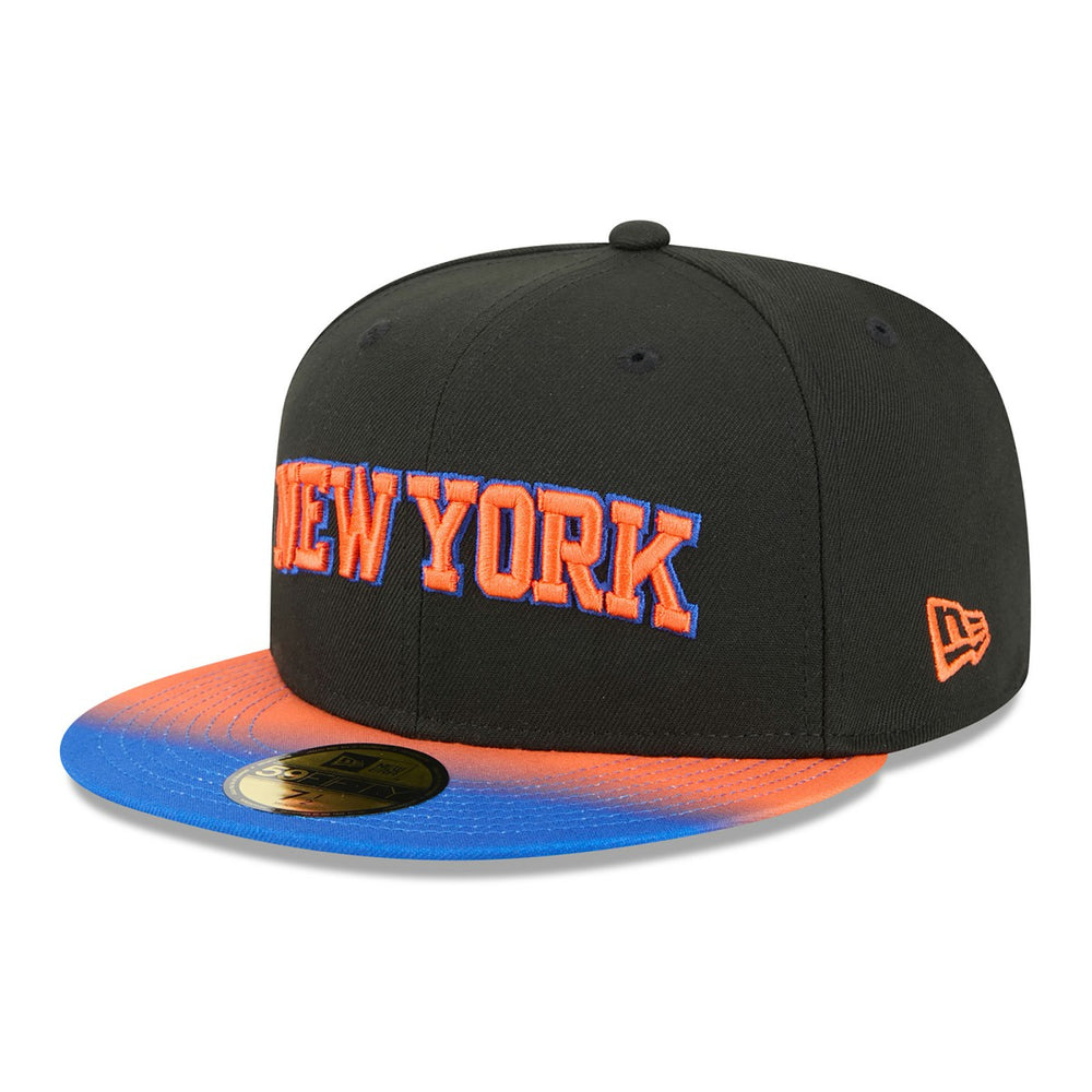 New Era - New York Knicks Jersey Hook Statement Edition 59FIFTY Fitted Hat - Black/Blue