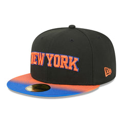New Era - New York Knicks Jersey Hook Statement Edition 59FIFTY Fitted Hat - Black/Blue