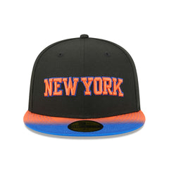 New Era - New York Knicks Jersey Hook Statement Edition 59FIFTY Fitted Hat - Black/Blue