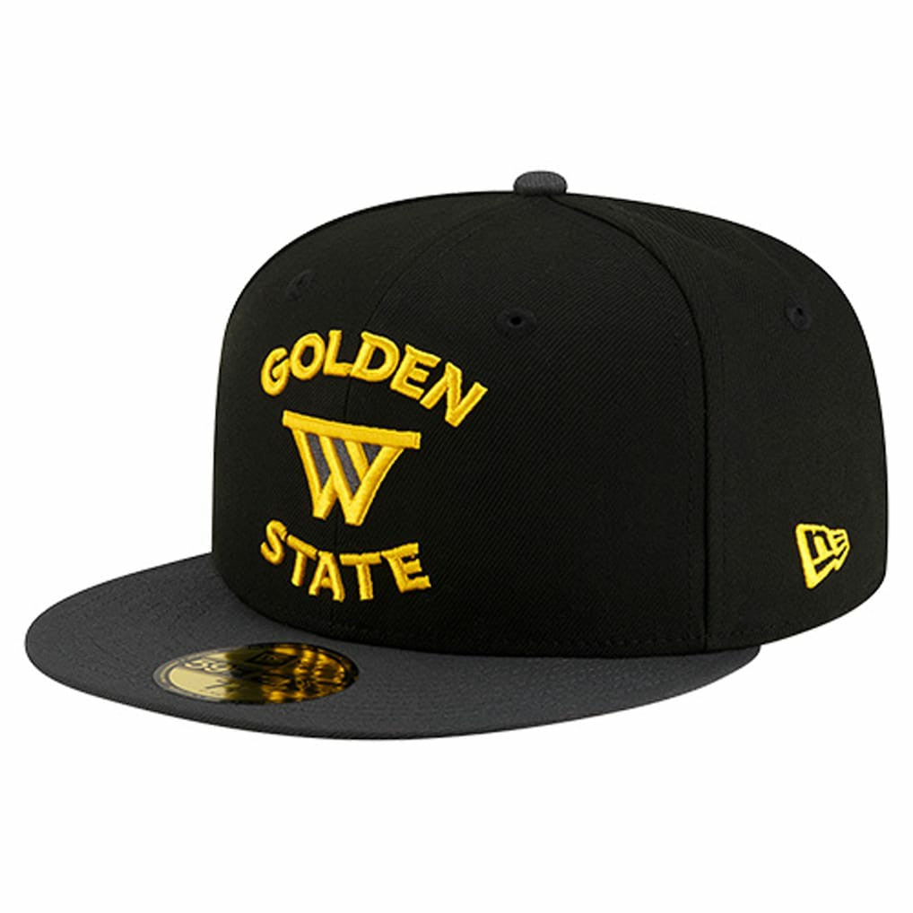 New Era - Golden State Warriors Statement Edition Jersey Hook 59Fifty Fitted Hat - Black