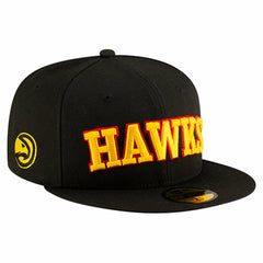 New Era - Atlanta Hawks Statement Edition Jersey Hook 59Fifty Fitted Hat - Black