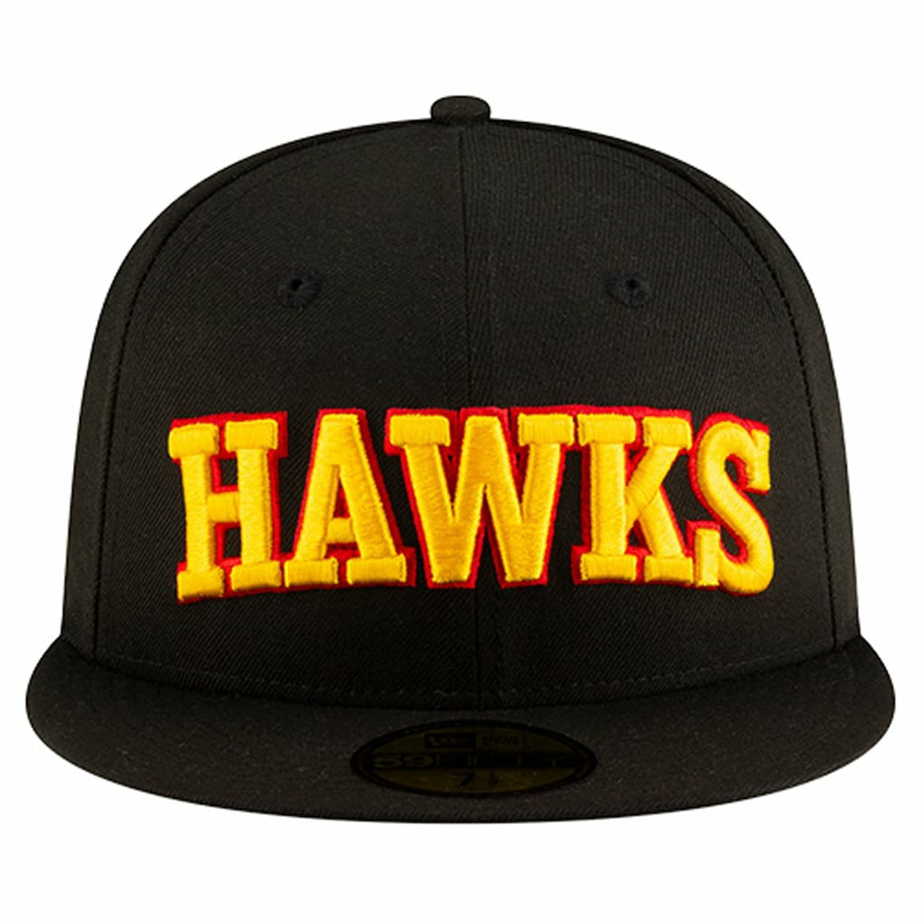 New Era - Atlanta Hawks Statement Edition Jersey Hook 59Fifty Fitted Hat - Black