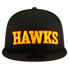 New Era - Atlanta Hawks Statement Edition Jersey Hook 59Fifty Fitted Hat - Black