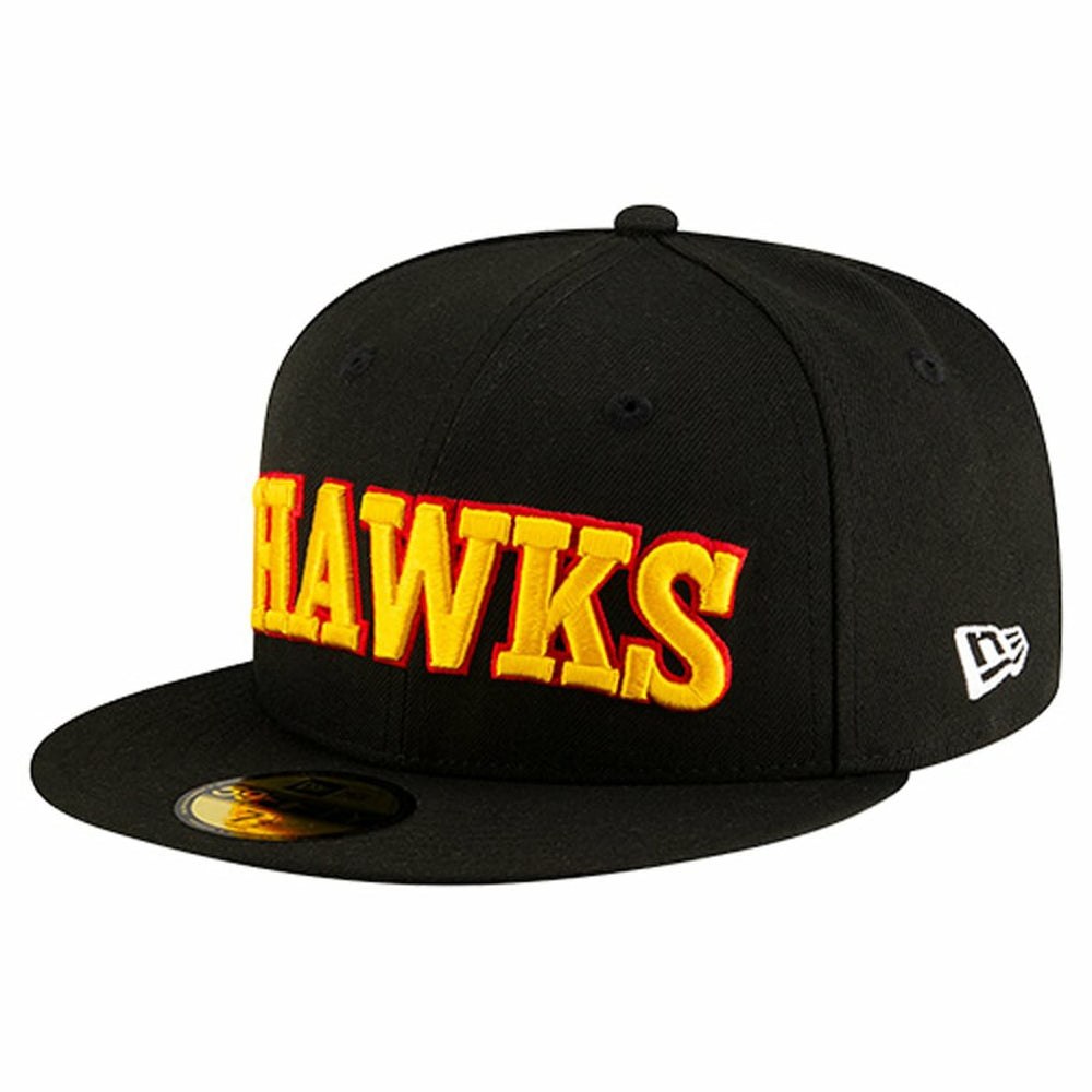 New Era - Atlanta Hawks Statement Edition Jersey Hook 59Fifty Fitted Hat - Black