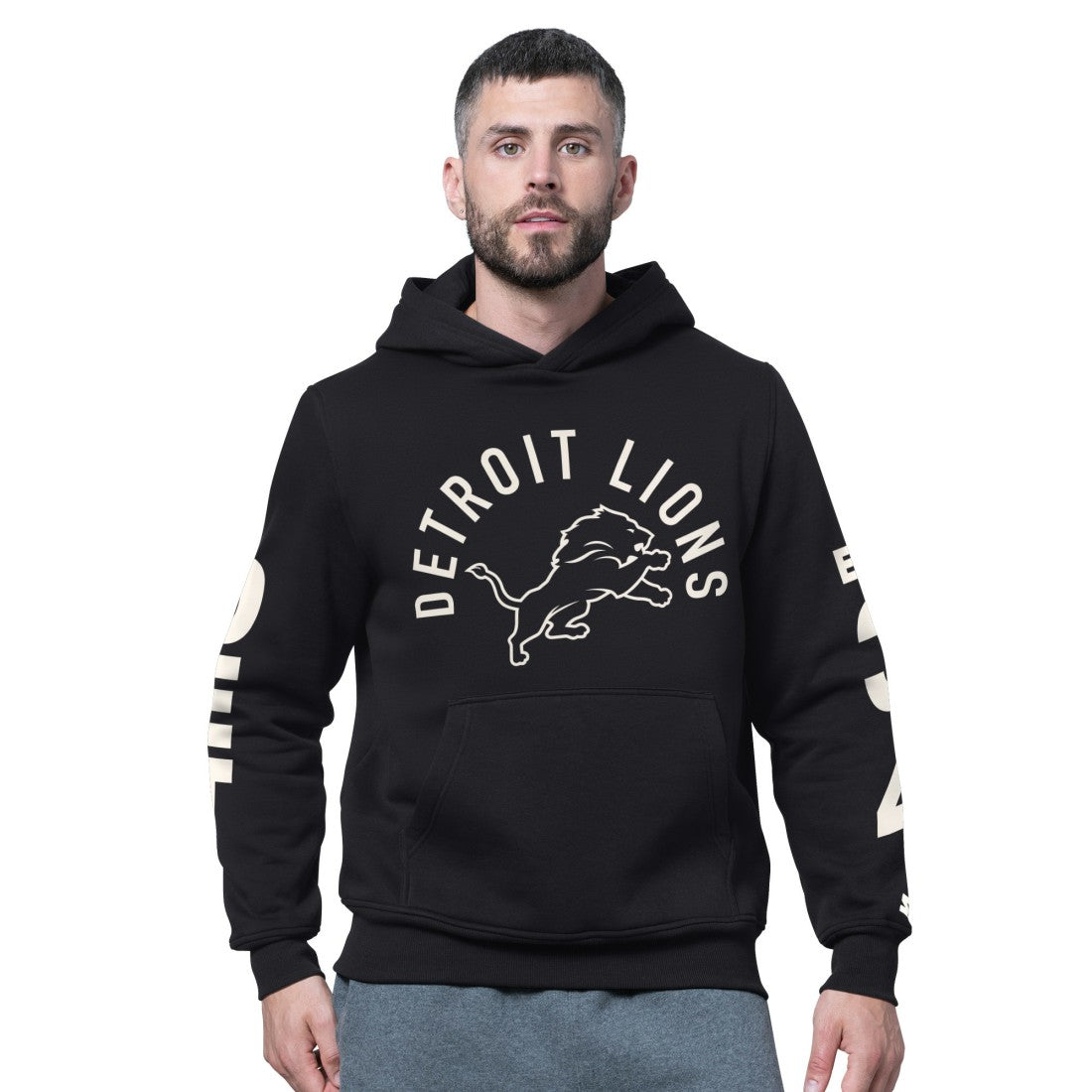 Detroit Lions Starter Handoff Fleece Hoodie Sweatshirt Black - NFL
