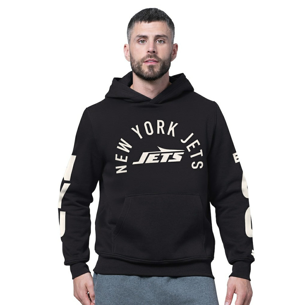 New York Jets Starter Handoff Fleece Hoodie Sweatshirt Black - NFL