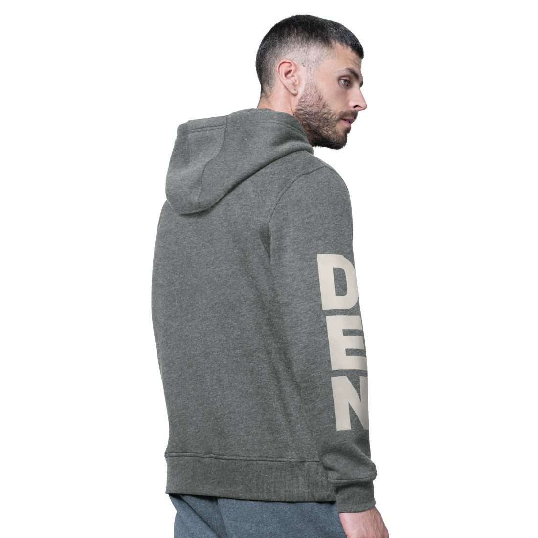 Denver Broncos Starter Handoff Vintage Logo Fleece Hoodie Sweatshirt Charcoal - NFL