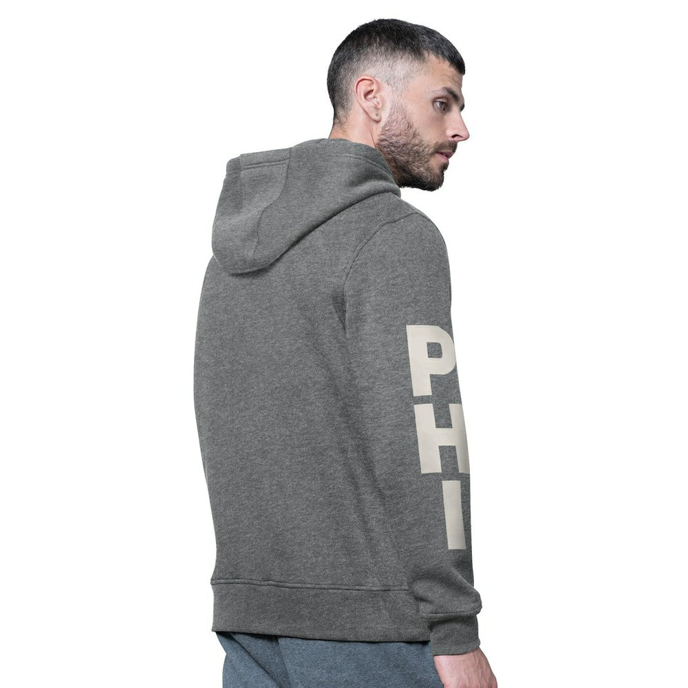 Philadelphia Eagles Starter Handoff Vintage Logo Fleece Hoodie Sweatshirt Charcoal - NFL