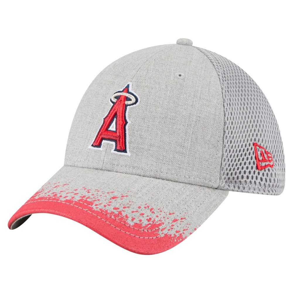 Los Angeles Angels New Era Visor Paint Splatter 39THIRTY Flex Hat Sale