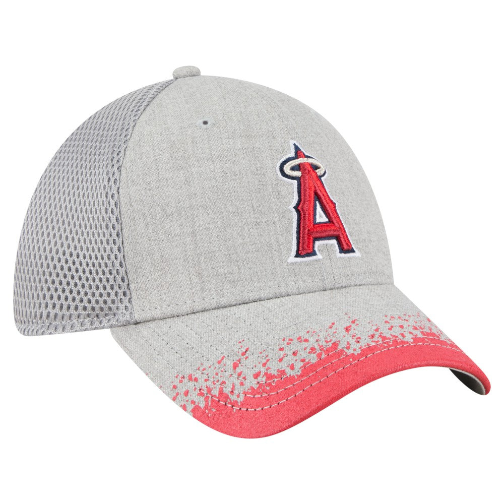 Los Angeles Angels New Era Visor Paint Splatter 39THIRTY Flex Hat Sale