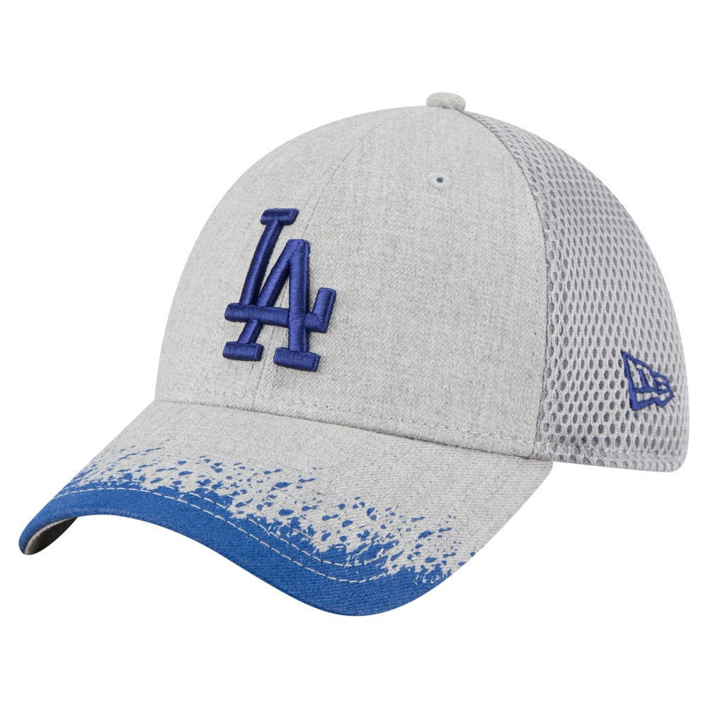Los Angeles Dodgers New Era Visor Paint Splatter 39THIRTY Flex Hat Lifestyle